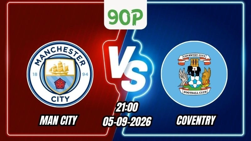 Nhận định Man City vs Coventry 21h00 ngày 05/09/2026