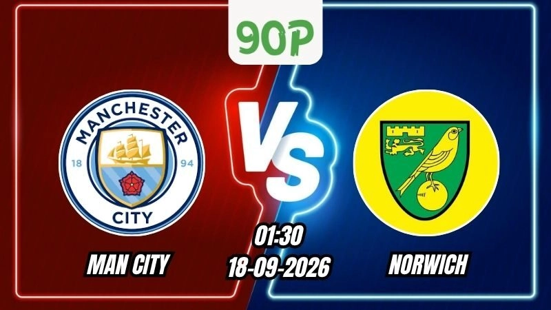 Nhận định Man City vs Norwich 01h30 ngày 18/09/2026